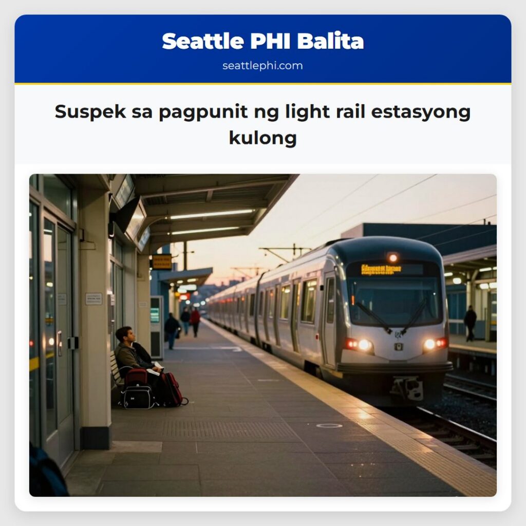 Suspek sa pagpunit ng light rail estasyong kulong
