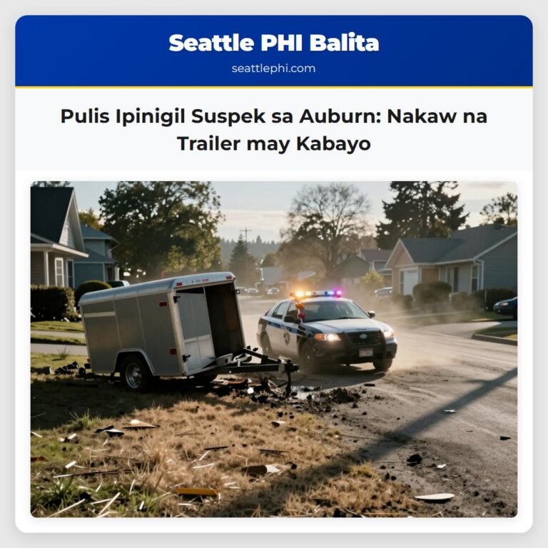 Pulis Ipinigil Suspek sa Auburn Nakaw na Trailer may Kabayo