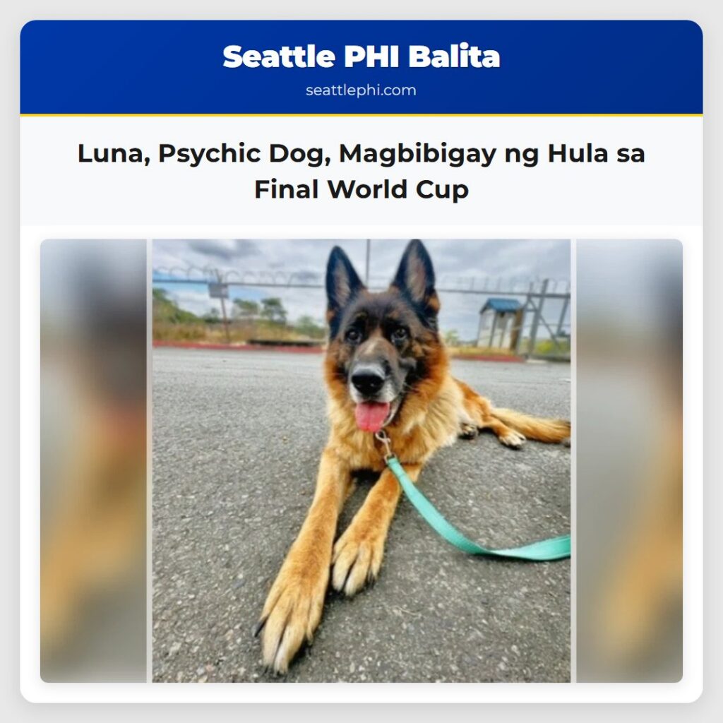 Luna, Psychic Dog, Magbibigay ng Hula sa Final