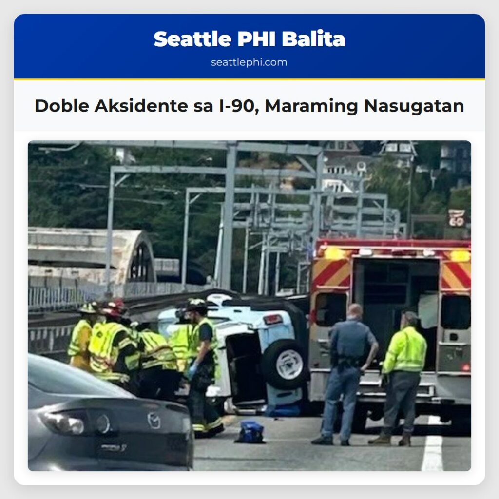 Doble Aksidente sa I-90, Maraming Nasugatan