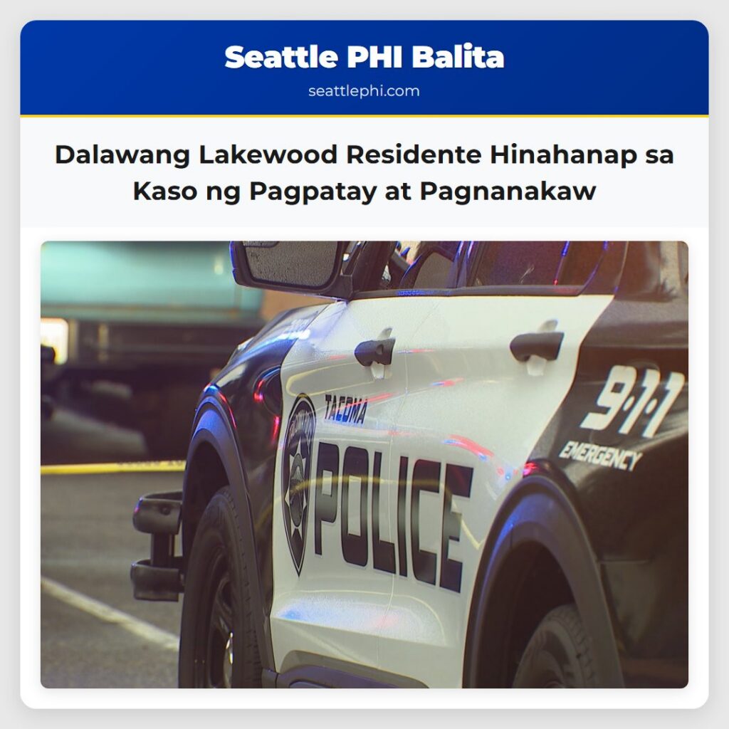Dalawang Lakewood Residente Hinahanap sa Kaso ng