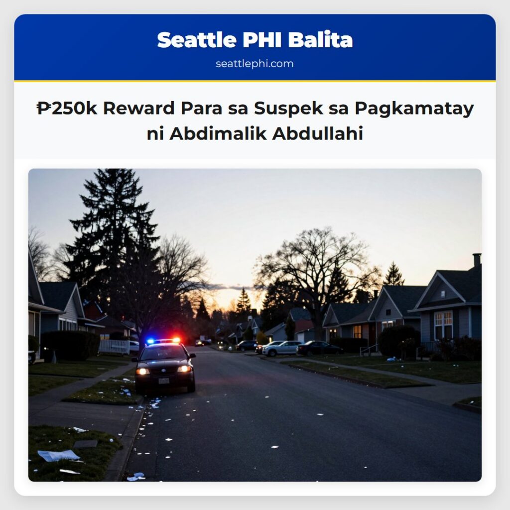 ₱250k Reward Para sa Suspek sa Pagkamatay ni