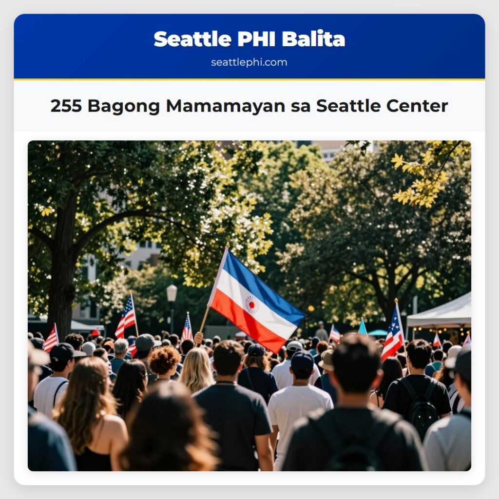 255 Bagong Mamamayan sa Seattle Center