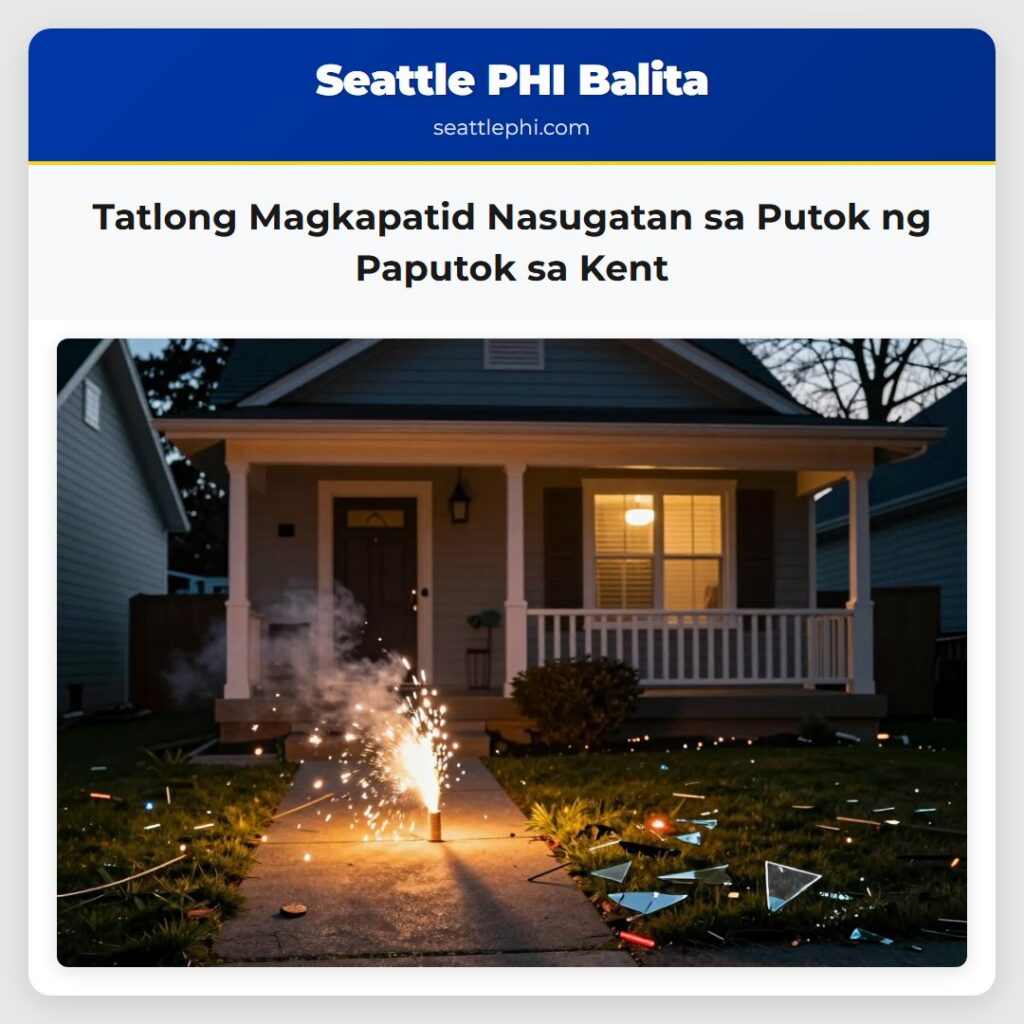 Tatlong Magkapatid Nasugatan sa Putok ng Paputok