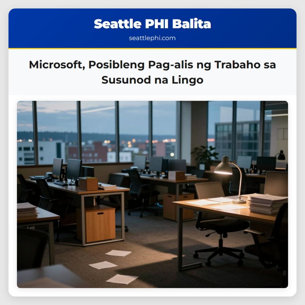 Microsoft, Posibleng Pag-alis ng Trabaho sa