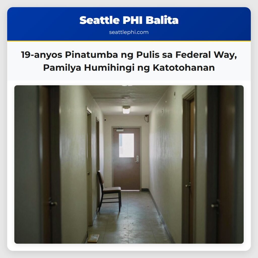 19-anyos Pinatumba ng Pulis sa Federal Way,