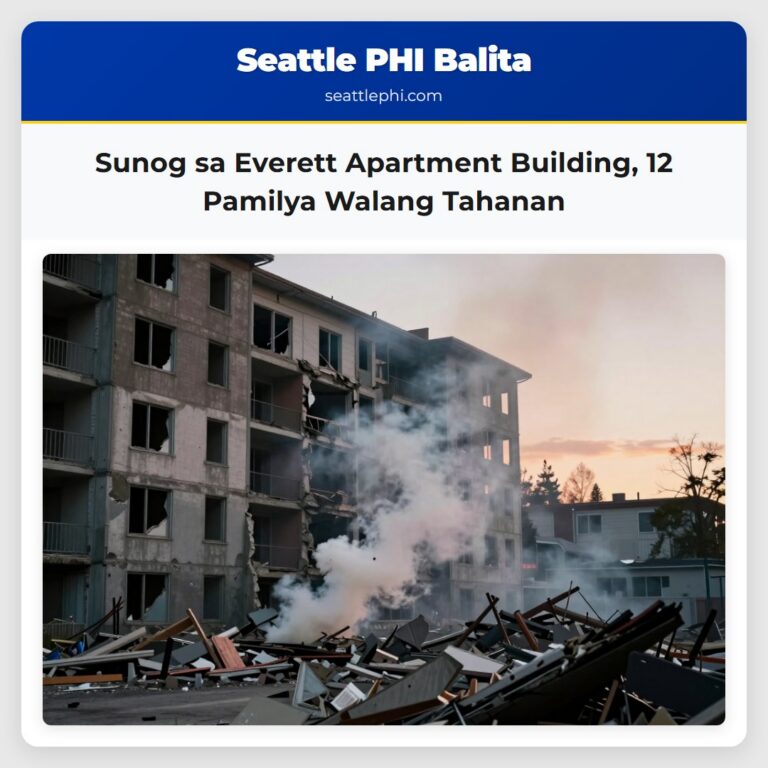 Sunog sa Everett Apartment Building 12 Pamilya Walang Tahanan