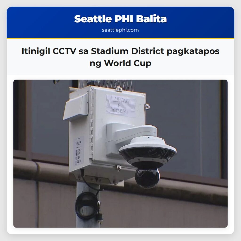 Itinigil CCTV sa Stadium District pagkatapos ng