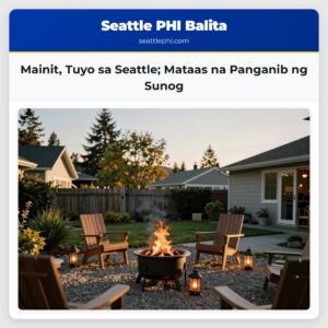 Mainit Tuyo sa Seattle Mataas na Panganib ng Sunog