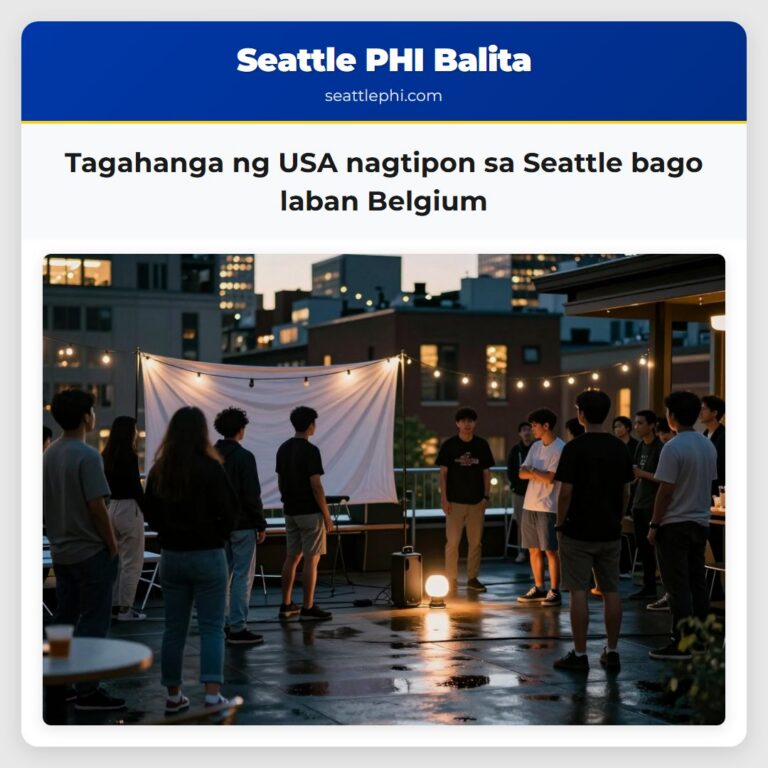Tagahanga ng USA nagtipon sa Seattle bago laban Belgium