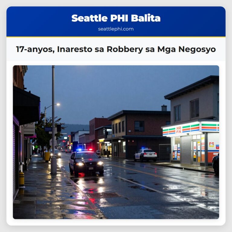 17-anyos Inaresto sa Robbery sa Mga Negosyo
