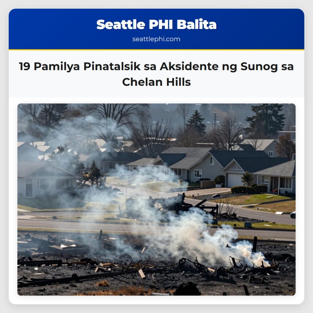 19 Pamilya Pinatalsik sa Aksidente ng Sunog sa
