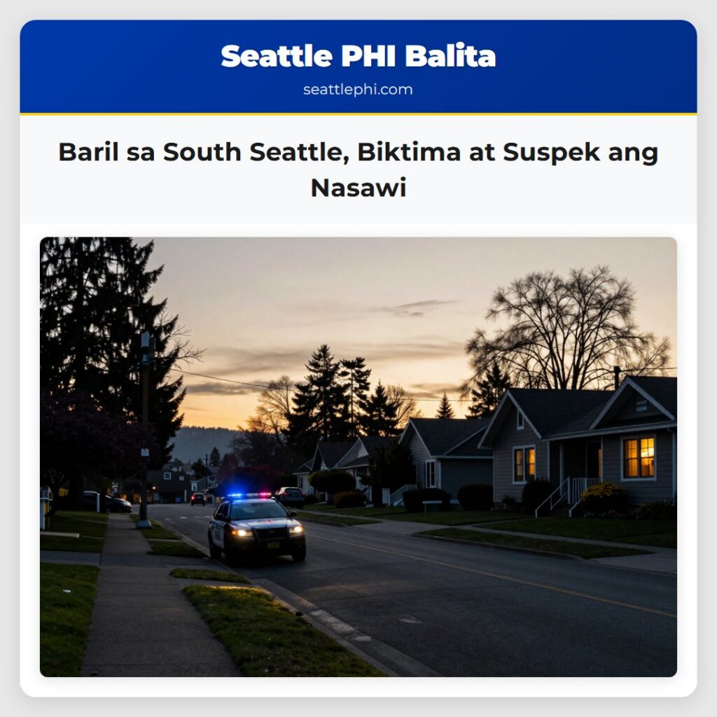 Baril sa South Seattle, Biktima at Suspek ang