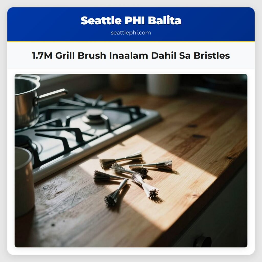 1.7M Grill Brush Inaalam Dahil Sa Bristles
