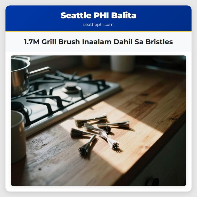 1.7M Grill Brush Inaalam Dahil Sa Bristles