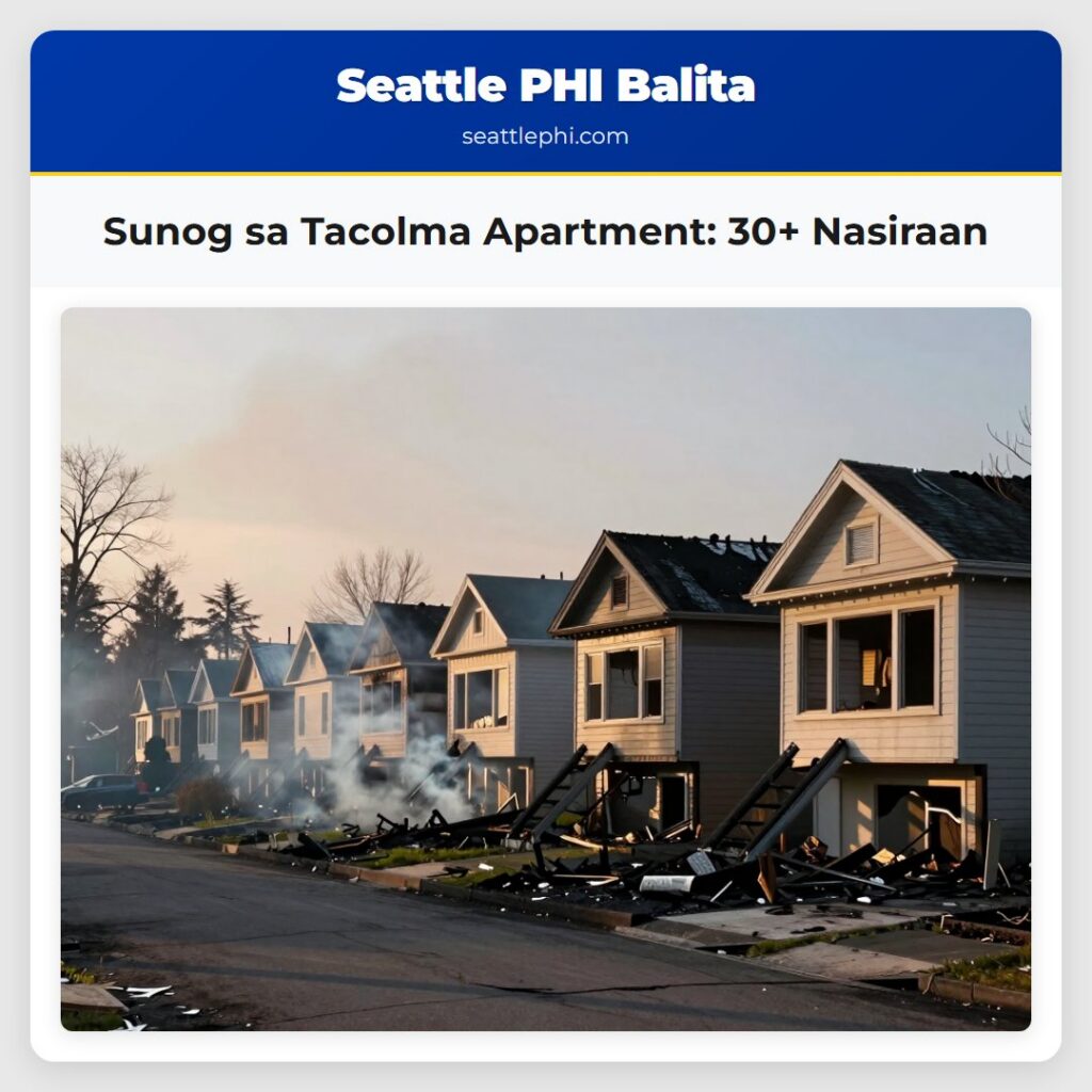 Sunog sa Tacolma Apartment: 30+ Nasiraan