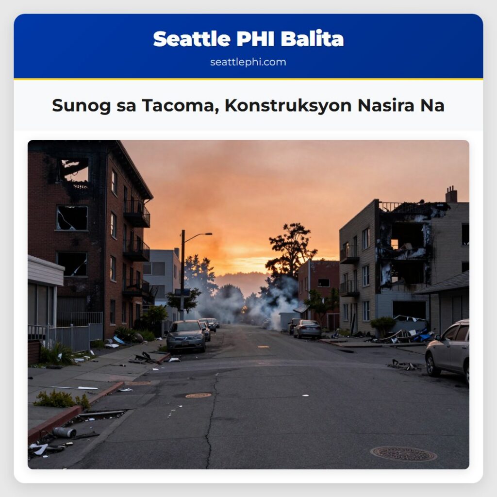 Sunog sa Tacoma, Konstruksyon Nasira Na