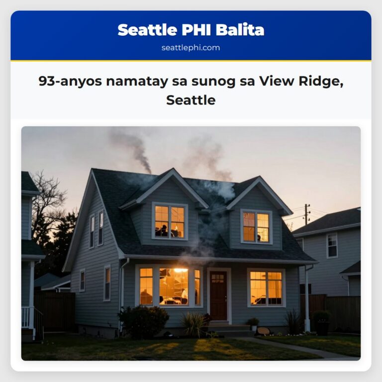 93-anyos namatay sa sunog sa View Ridge Seattle