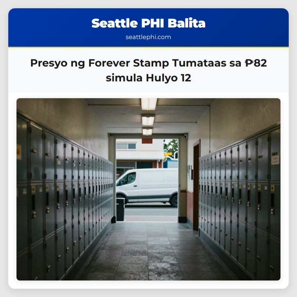 Presyo ng Forever Stamp Tumataas sa ₱82 simula