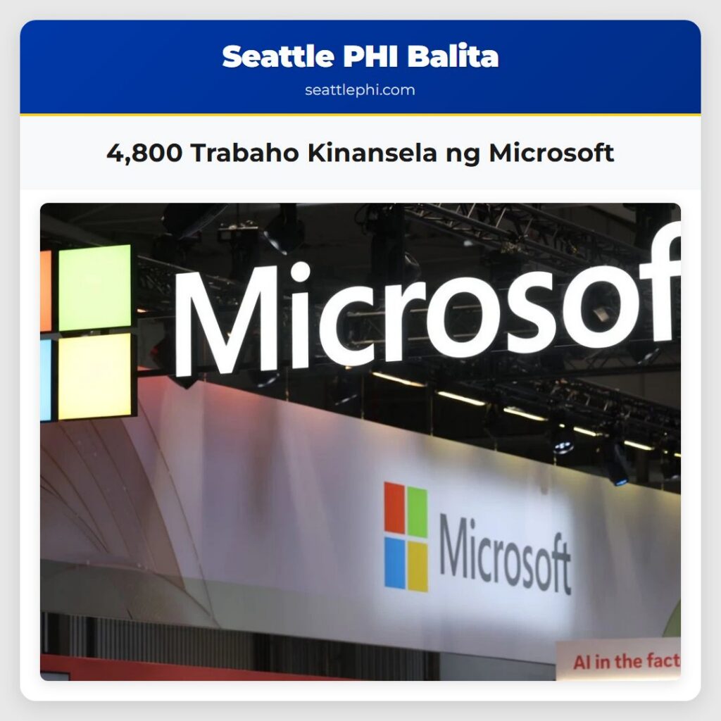 4,800 Trabaho Kinansela ng Microsoft