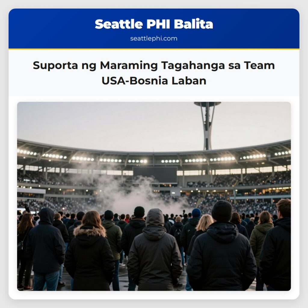 Suporta ng Maraming Tagahanga sa Team USA-Bosnia