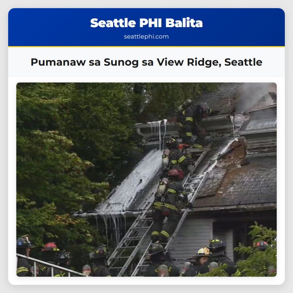 Pumanaw sa Sunog sa View Ridge, Seattle