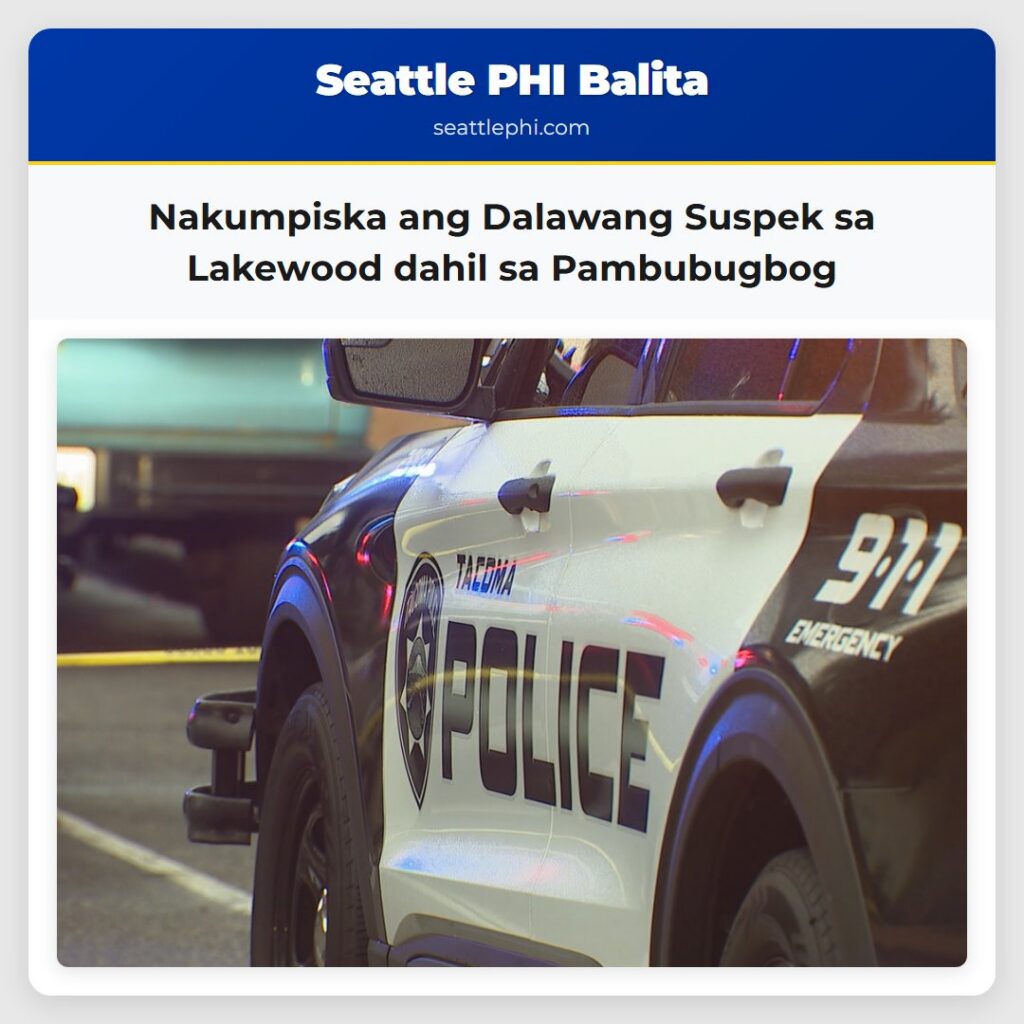 Nakumpiska ang Dalawang Suspek sa Lakewood dahil