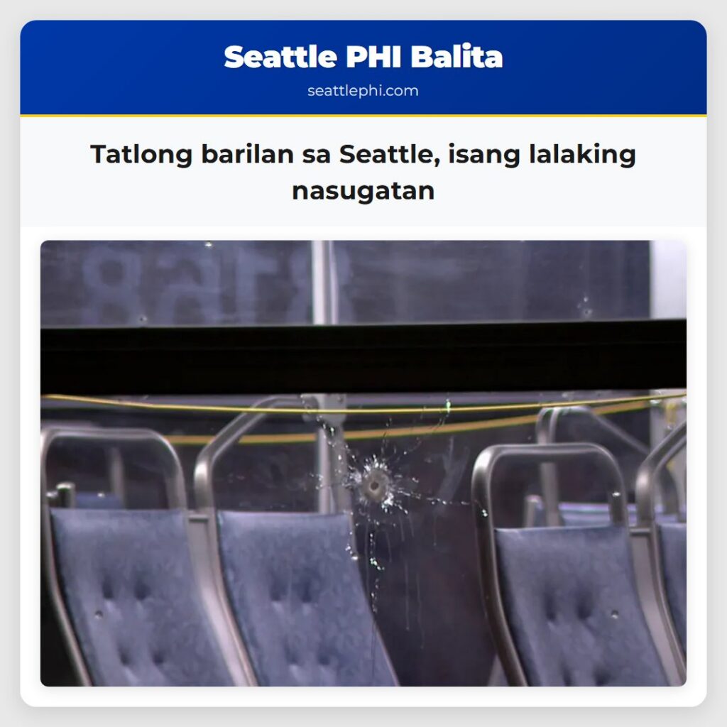 Tatlong barilan sa Seattle, isang lalaking