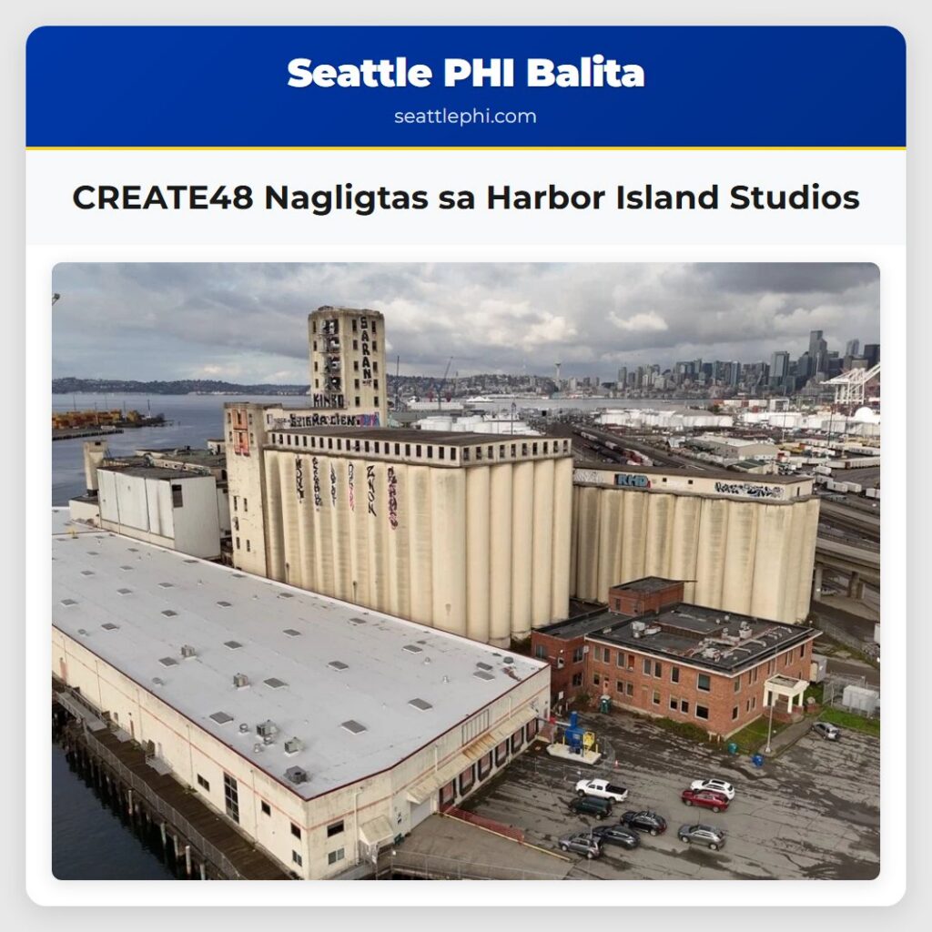 CREATE48 Nagligtas sa Harbor Island Studios
