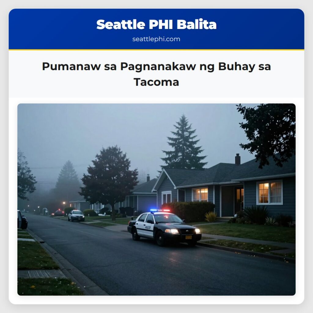 Pumanaw sa Pagnanakaw ng Buhay sa Tacoma