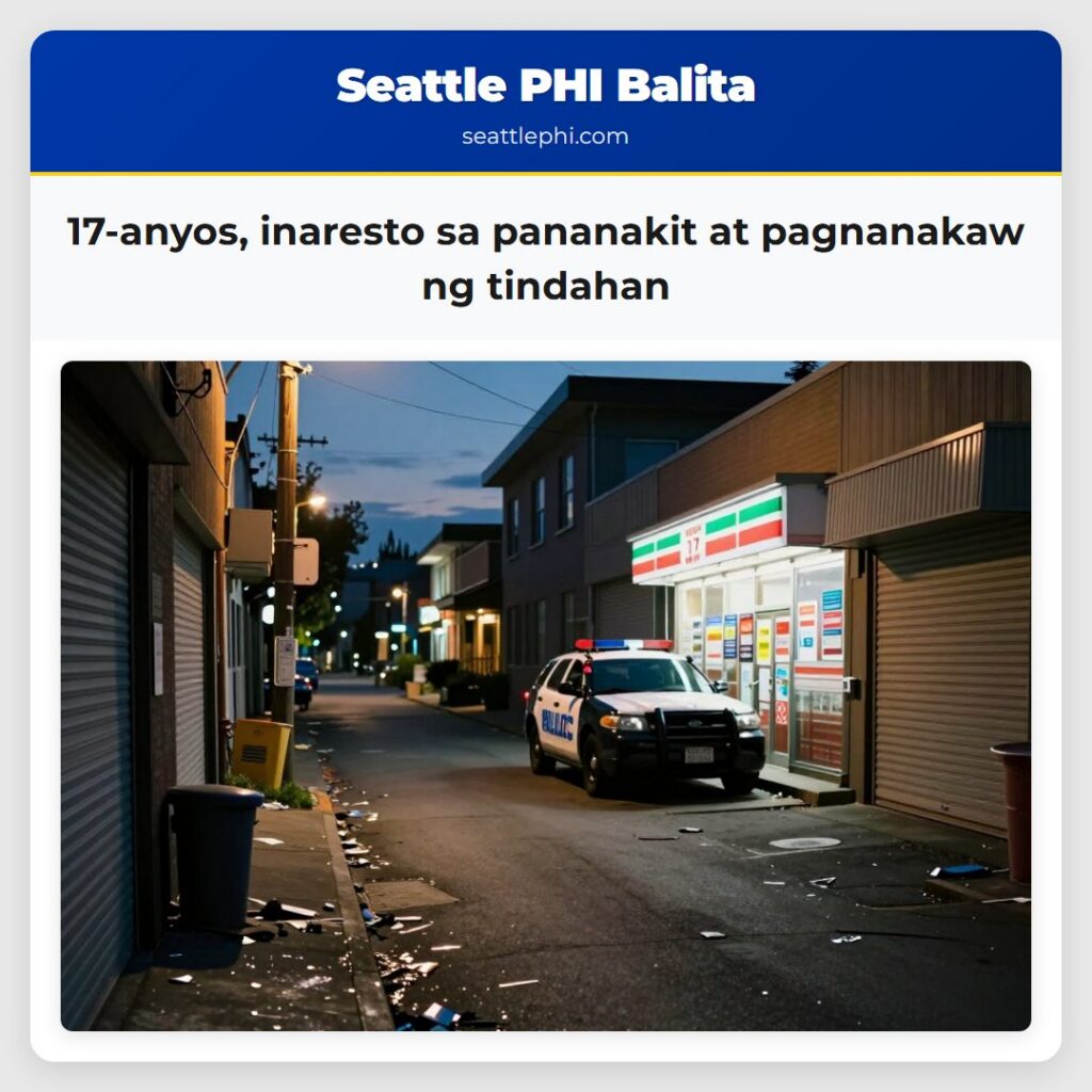17-anyos, inaresto sa pananakit at pagnanakaw ng