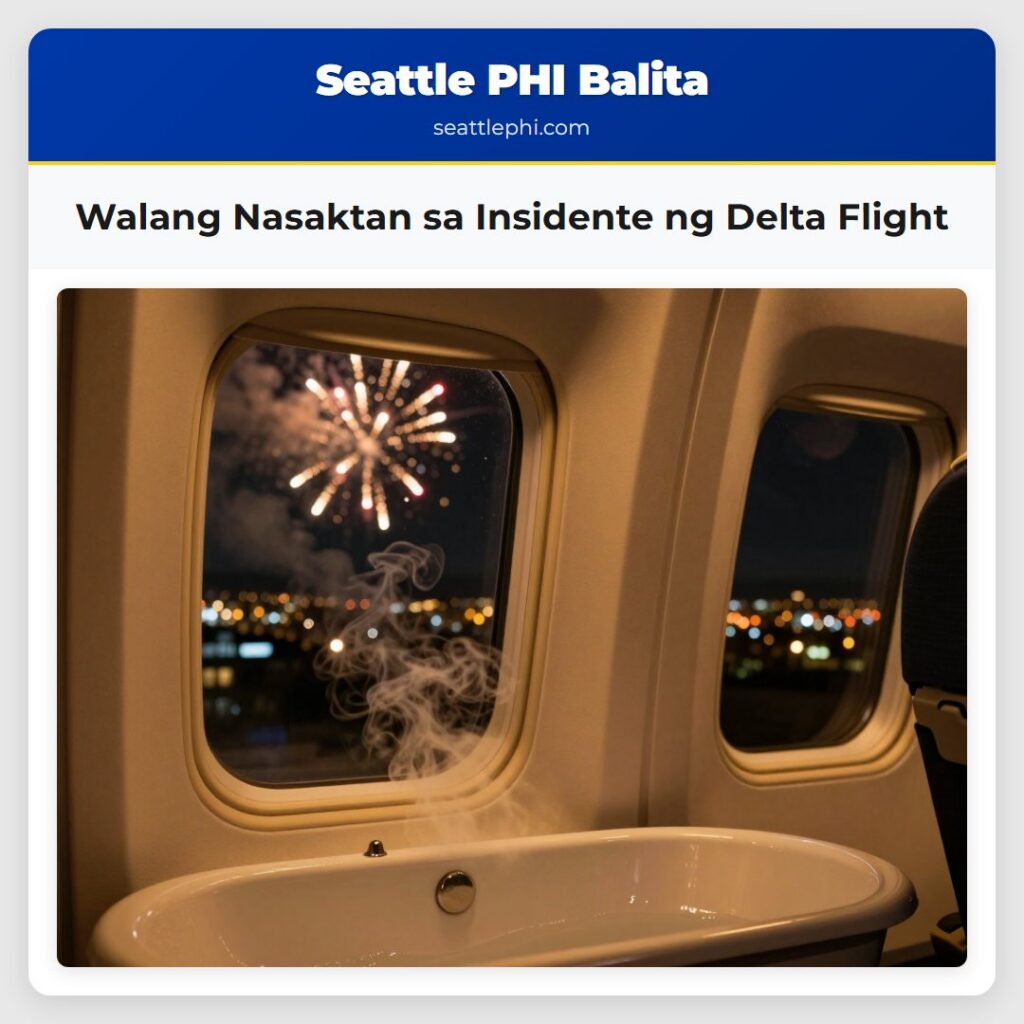 Walang Nasaktan sa Insidente ng Delta Flight