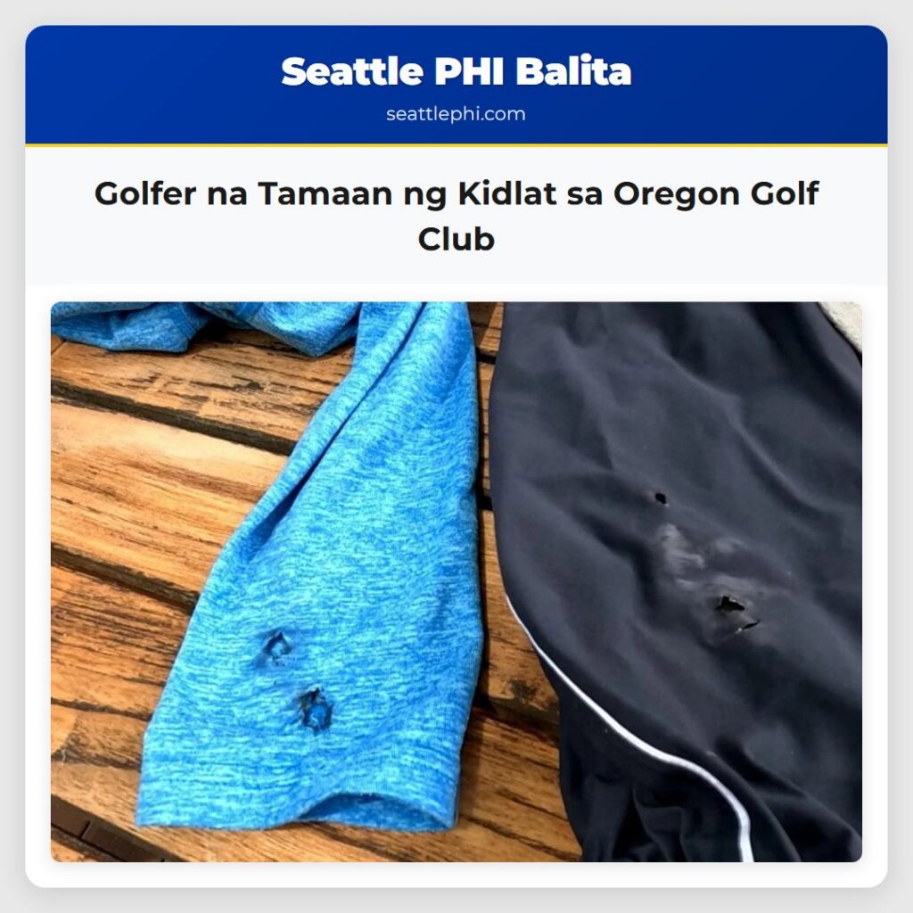 Golfer na Tamaan ng Kidlat sa Oregon Golf Club