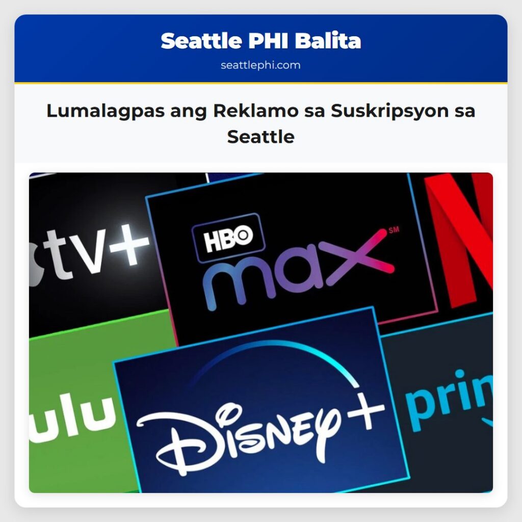 Lumalagpas ang Reklamo sa Suskripsyon sa Seattle