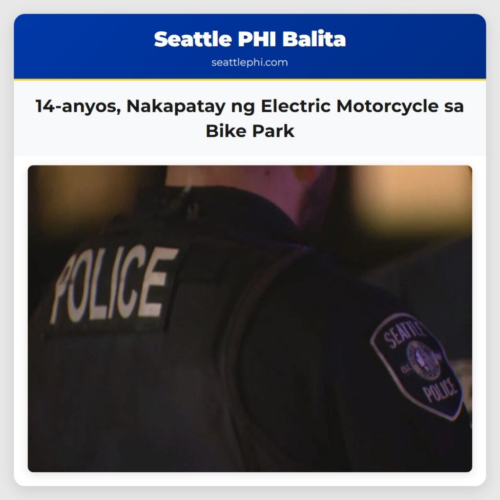 14-anyos, Nakapatay ng Electric Motorcycle sa