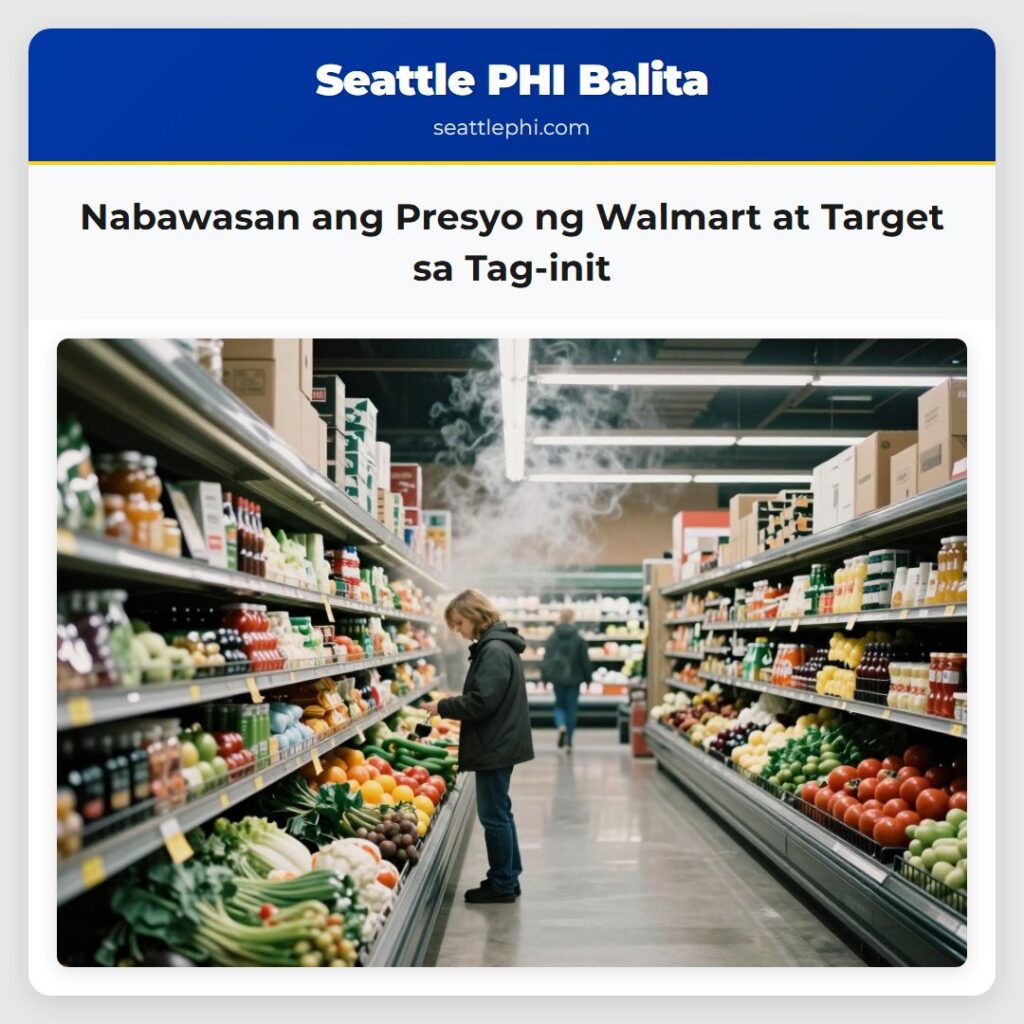 Nabawasan ang Presyo ng Walmart at Target sa