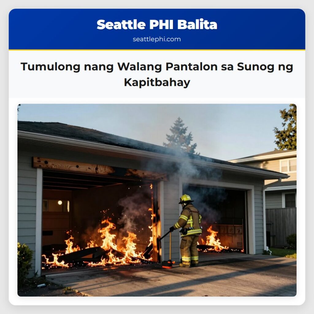 Tumulong nang Walang Pantalon sa Sunog ng